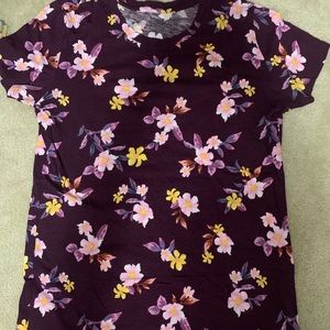PINK Maroon floral shirt